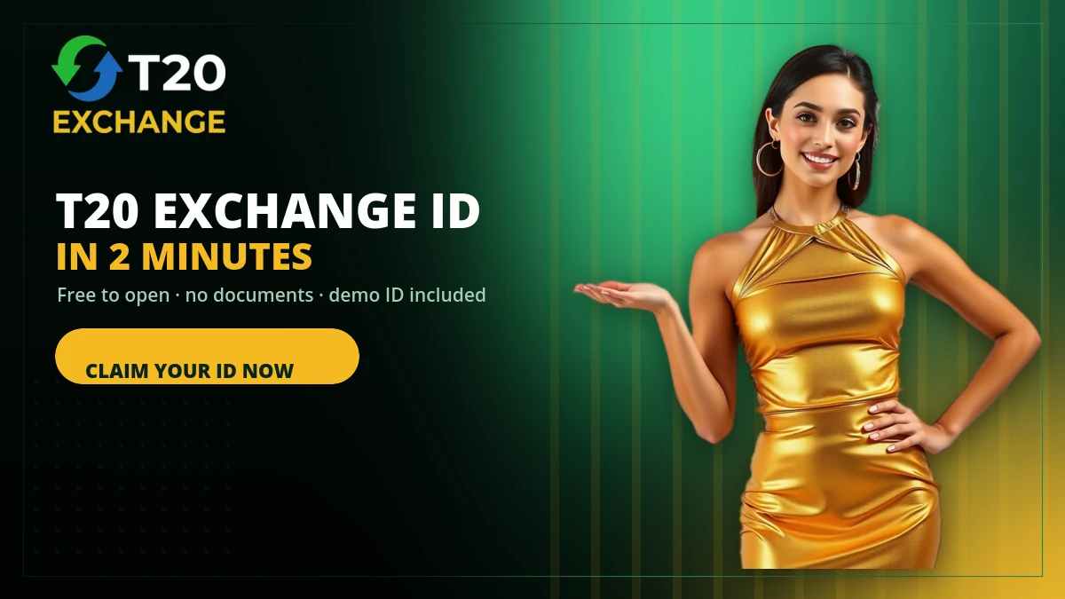 T20 Exchange ID being issued by the desk with username and password
