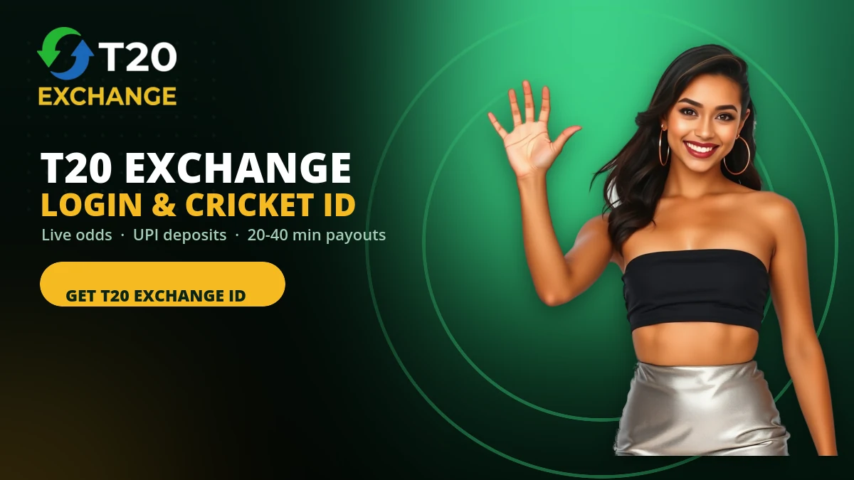 T20 Exchange login sportsbook and cricket ID desk on match day